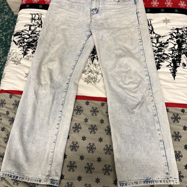 Jeans dritti in denim chiaro