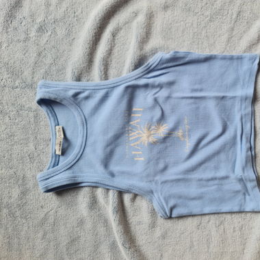 Crop top sans manches 