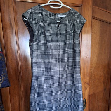 Straight Houndstooth Dress