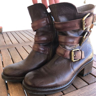 Leder Stiefelette braun Marke Corvai Italien