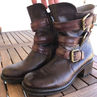 Leder Stiefelette braun Marke Corvai Italien