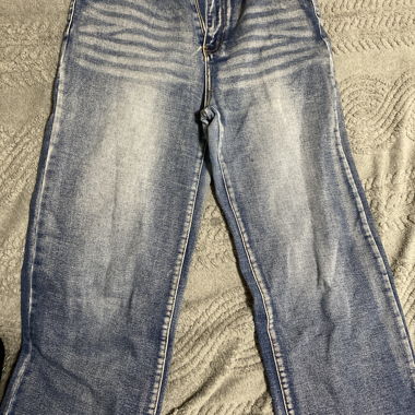 Jeans in heller Waschung
