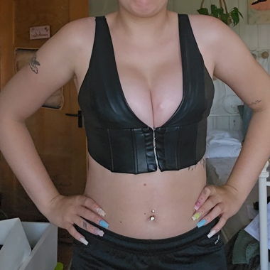 Leder top