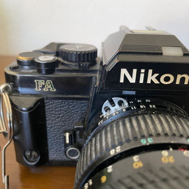 Nikon FA with 3 lenses