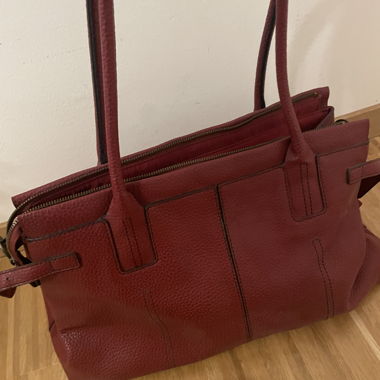 Red Leather Handbag