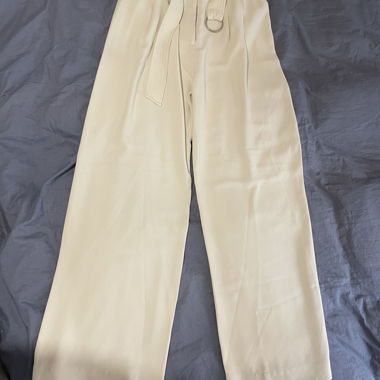 Cream wide-leg Samsøe Samsøe trousers