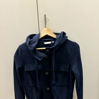 TOM TAILOR Navy Blue Hoodie Jacket  