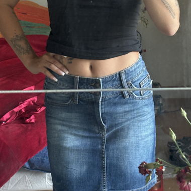 Mini jupe en jeans