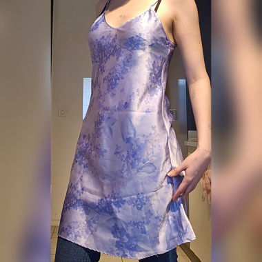 Robe effet satin