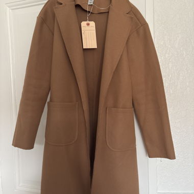 Cappotto cammello con tasche