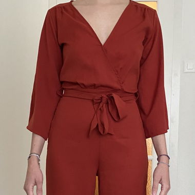 Coral long jumpsuit