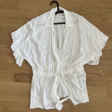 Camicia blusa da donna bianca XS
