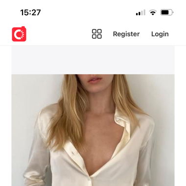 satin crop shirt