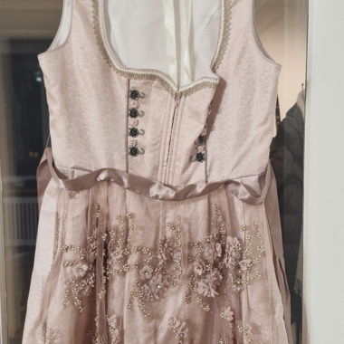 Dirndl Krüger rosa con pizzo e strass tg. 42