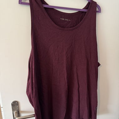 Canottiera bordeaux Pier One XXL