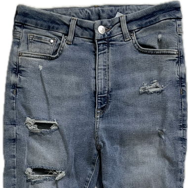 Super Skinny High Waist Jeans mit Rissen 