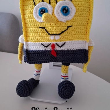 Figurine au crochet de Bob l’éponge