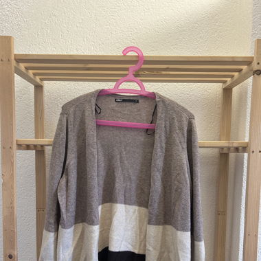 Brown Striped Only Cardigan