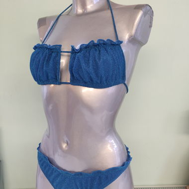 Bikini Pailleté Bleu