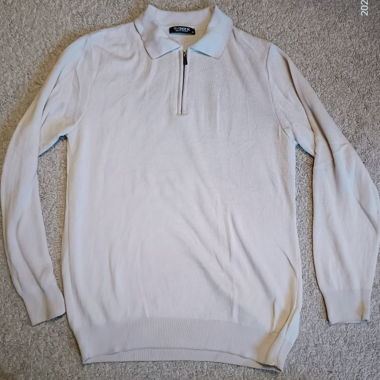 Zip-up Knit Sweater