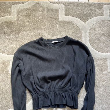 Maglione lavorato a maglia grigio di Zara