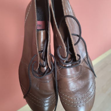 Brown Leather Booties