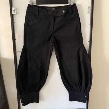 Just Cavalli pantaloni neri Y2K Made in Italy