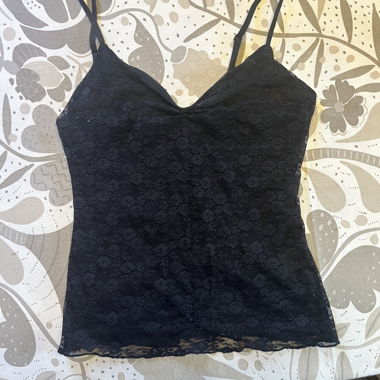 Brandy Melville schwarzes Spitzen-Top