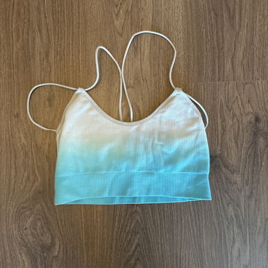 Crop top bretelles fines pour fitness 