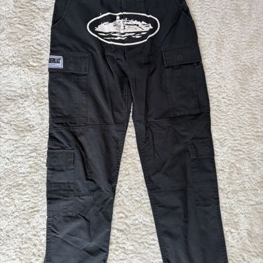 Pantaloni cargo Corteiz neri