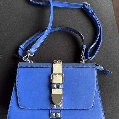 Borsa a tracolla blu Primadonna
