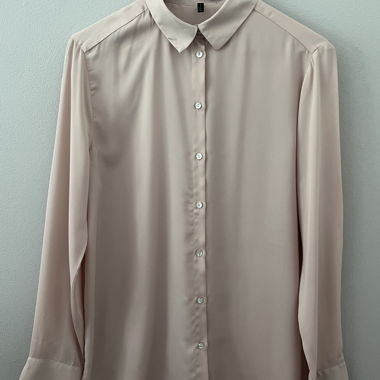 Bluse aus Satin Altrosa