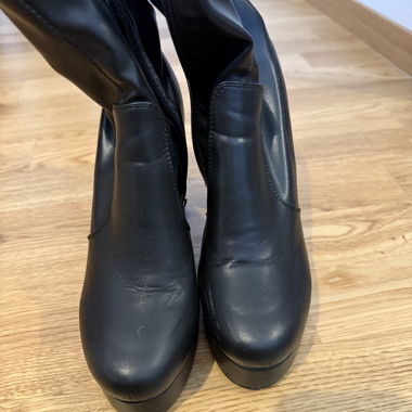 Bottines à plateforme noires