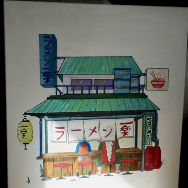 Fanart d'anime - Naruto & Jiraiya chez Ichiraku Ramen