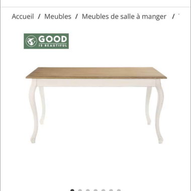 Esstisch crème 160 cm / Maison du monde 