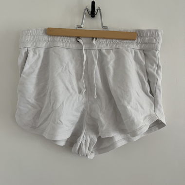 White Shorts with Drawstring