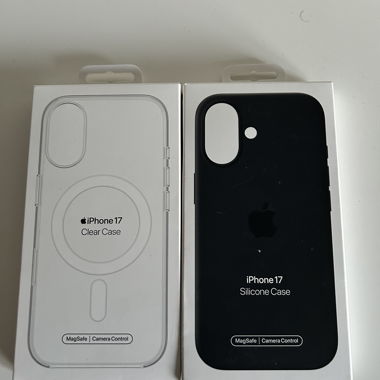 Cover iPhone 17 MagSafe silicone e trasparente