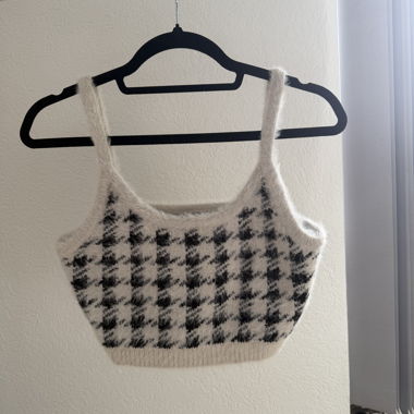 NA-KD fuzzy knit top