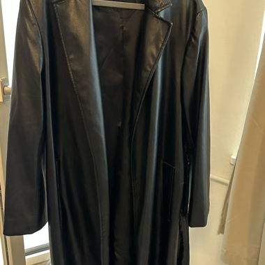 Zara Lederlook Mantel