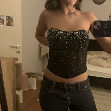 Edikted Sequin Corset Top