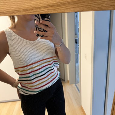 Striped Knit Tank Top