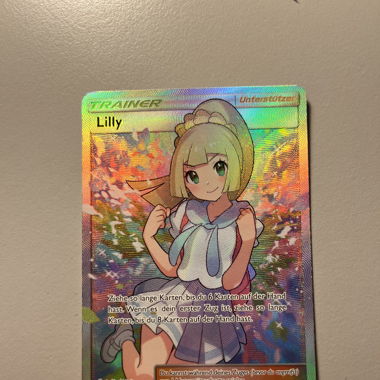 Pokemonkarte trainer Lilly (Deutsche Karte)