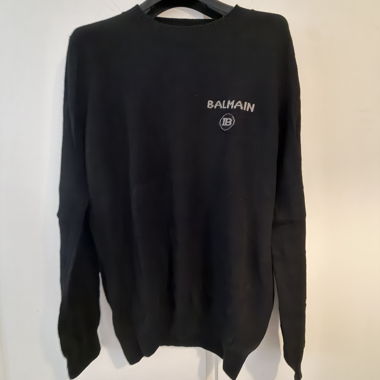 Balmain Black Cashmere Sweater