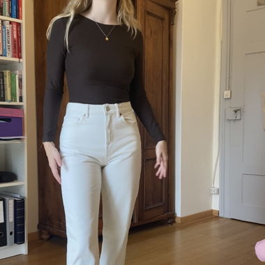 white jeans