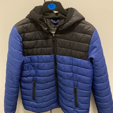 Boys' Padded Jacket blue and black 158