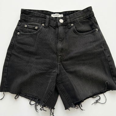 PULL&BEAR black denim shorts