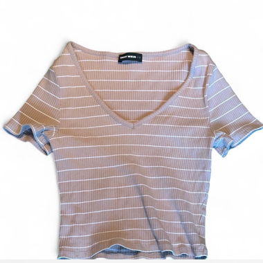 Striped Top/ Says size L but fits like S