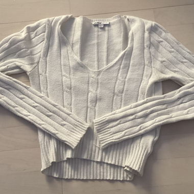 T-shirt blanc à manches longues