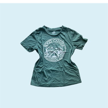 T-shirt vert Roots Canada