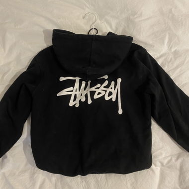 Felpa con zip Stüssy nera